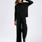 Women's Stitching Sweater Fashion Two-piece Suit