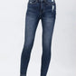 Plus Size Women's High Elastic Worn Skinny Skinny Jeans