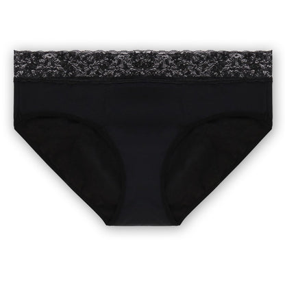 Mid-rise Waist Hollow Lace Four-layer Sanitary Panty