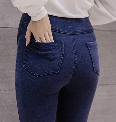 Maternity denim leggings