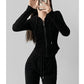 Hoodie Coat High Waisted Lady