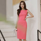 Summer Office Cloth Women Sleeveless Knee-Length