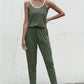 Summer New Color Matching Suspender Jumpsuit