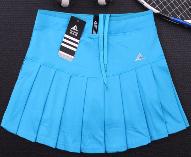 New Girls Tennis Skirts with Safety Shorts , Quick Dry Women Badminton Skirt