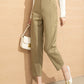 High Waist Draped Sickle Modal Suit Pants