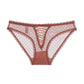 Hollow Cross Ribbon Lace Trim Panties Ladies