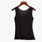 Summer Sexy Top Women O Neck Slim Seamless Tank Tops Soft Viscose Fiber Vogue Sleeveless T shirt Casual Black White Tops