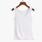 Summer Sexy Top Women O Neck Slim Seamless Tank Tops Soft Viscose Fiber Vogue Sleeveless T shirt Casual Black White Tops