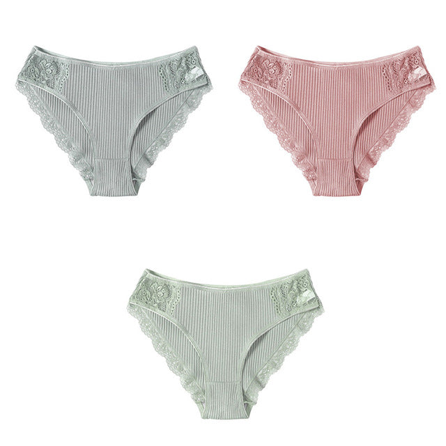 Set Cotton Underwear Women's Panties Comfort Underpants