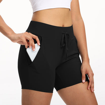 Summer Stretch Training Pocket Fitness Shorts