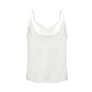 Fashion Basic Women Silk Satin Summer Elegent Camis Tanks L