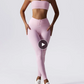 Basic Sports Nude Feel Skinny Yoga Clothes Suit For Women