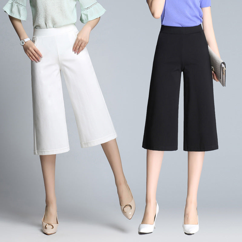 Women's Casual Simple Loose Wide-leg Pants