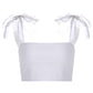 TRANSPARENT RIBBON STRAP TANK TOP