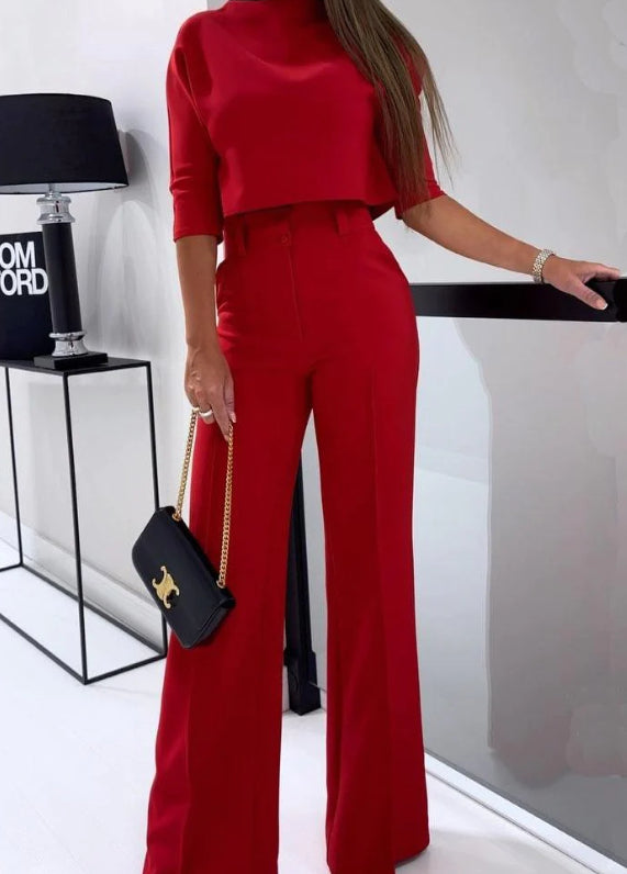 Fashion Tops High Waist Wide Leg