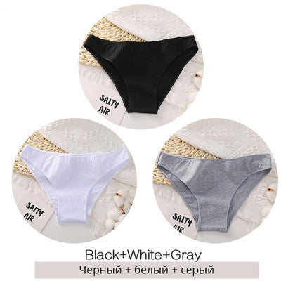 Ladies Fashion Personality Three Piece Panty Set