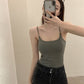 Women's Spring Sleeveless Sweet Hot Girl Top Camisole With Chest Pad