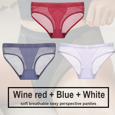 Women's Polyester Seamless Panty Three Piece Set