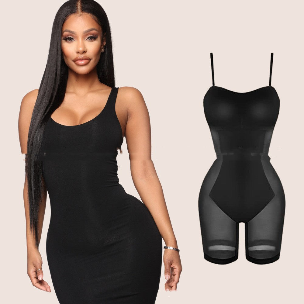 European And American Large Size One-piece Body Shaping Dress Waist