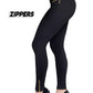 High-waisted Tight Pants Tummy Control Zipper Leggings for Women Seamless Breech with Diamond-studded Pants