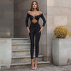 New Off-shoulder Hollow Slim Hot Girl Jumpsuit