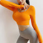 Tight and thin stretch yoga long sleeve fitness yoga clothes