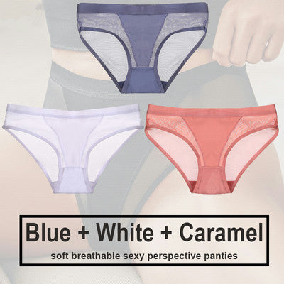 Women's Polyester Seamless Panty Three Piece Set