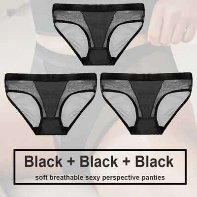 Women's Polyester Seamless Panty Three Piece Set