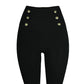 High-waisted Tight Pants Tummy Control Zipper Leggings for Women Seamless Breech with Diamond-studded Pants