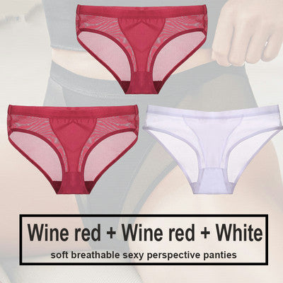 Women's Polyester Seamless Panty Three Piece Set