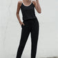 Summer New Color Matching Suspender Jumpsuit