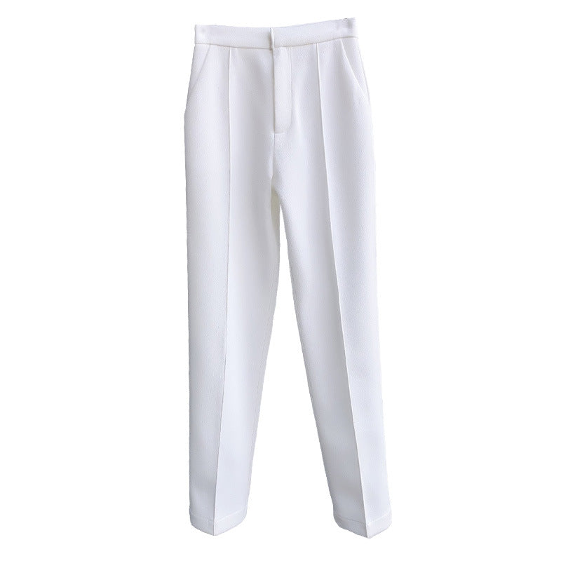 Women's Straight High Waist Slim Casual Pants