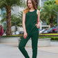 Women's Summer New Short Sleeve Tie Jumpsuit