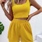 Casual Women's Knitted Cotton Sleeveless Homewear Suit