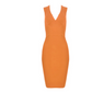 Womens V Neck Bandage Dress