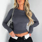 Solid Color Slim Pullover Women's Clothing Casual Long Sleeve T-shirt