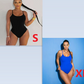 Sling Backless Tether Plus Size Solid Color Triangle One-piece Swimsuit