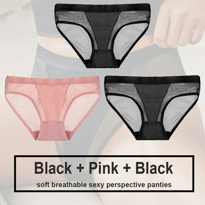 Women's Polyester Seamless Panty Three Piece Set