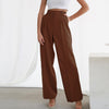 Women's High Waist Wide Leg Pants Drape Pleated