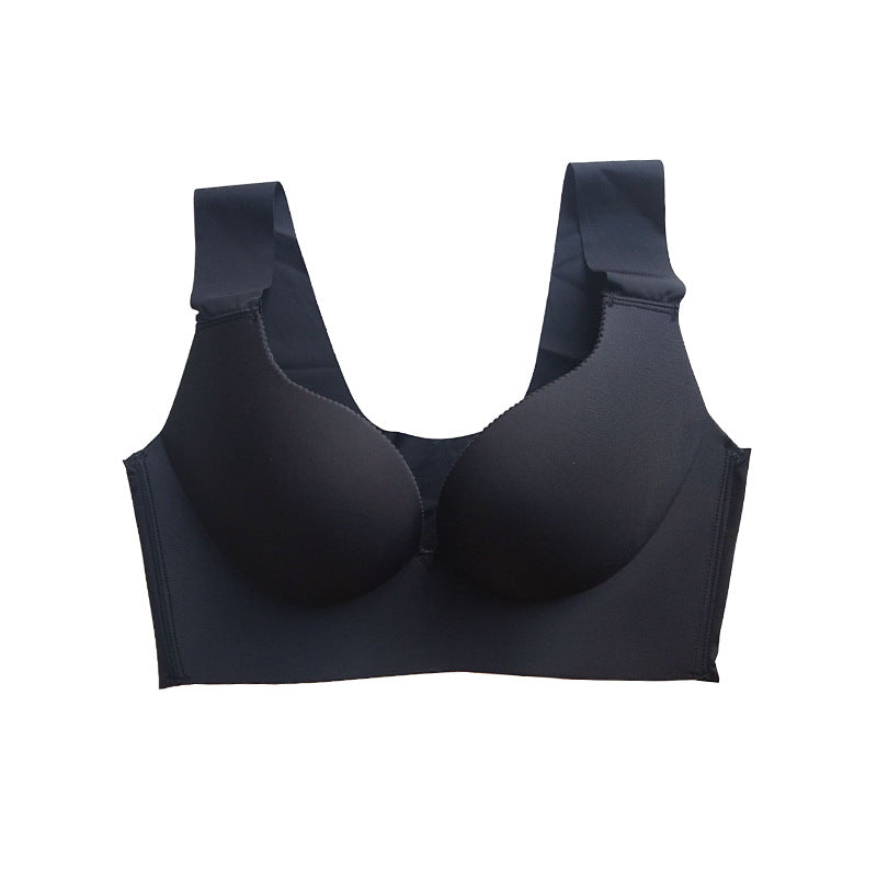 Seamless gather bra