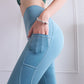 Mesh stitching hip yoga pants