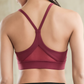 Back Mesh Triangle Push Up Sports Bra Top Fitness Racerback Bras Women Gym Sport Top Padded Yoga Bras Running Underwrar