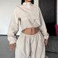 Slimming Shell Jacket Long-sleeved Trousers Two-piece Set