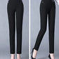 Elastic High Waist Spring Leisure Elastic StripeStraight-leg Pants