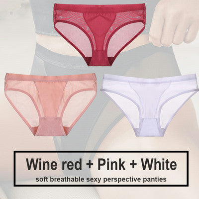 Women's Polyester Seamless Panty Three Piece Set