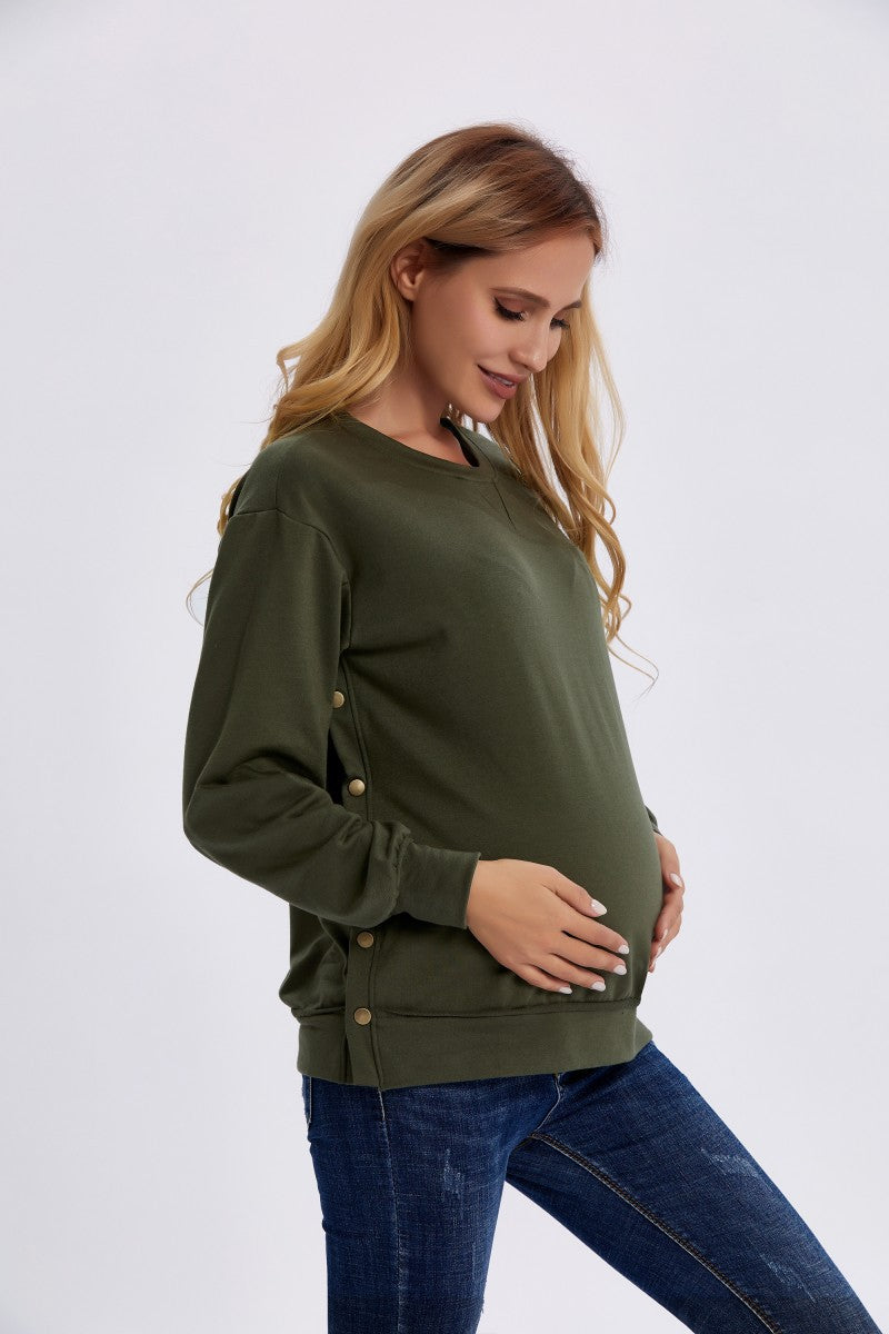 Autumn And Winter New Long Sleeve Maternity Clothing Loose Sweater