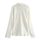 Women's European And American Style Loose Bow Silk Satin Textured Shirt