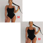 Sling Backless Tether Plus Size Solid Color Triangle One-piece Swimsuit