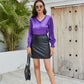 Women's Stretch Stretch Leather Skirt