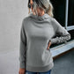 Fashion Casual Solid Color Pullover Womens Hooded Sweater